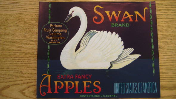 Swan Fruit Crate Label