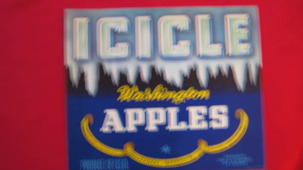 Icicle Fruit Crate Label