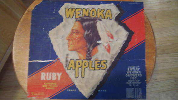 Wenoka Ruby Soaker Fruit Crate Label