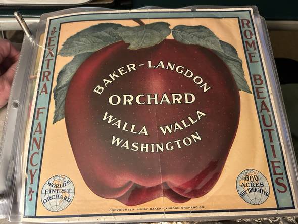 Baker-Langdon Fruit Crate Label