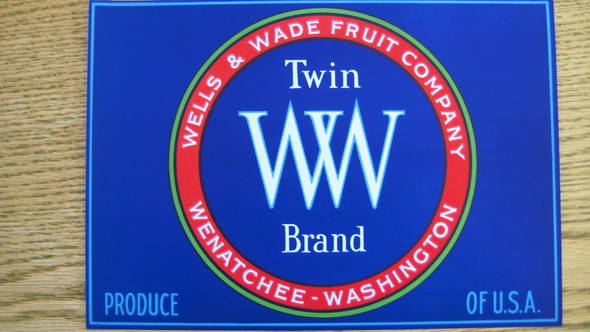Twin W Fruit Crate Label