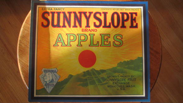 Wenoka Sunnyslope Fruit Crate Label