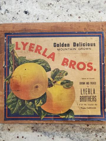 Lyerla Brothers Brothers Fruit Crate Label