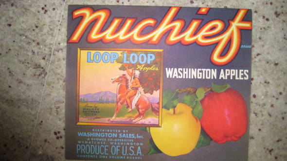 Nuchief Loop Loop Fruit Crate Label