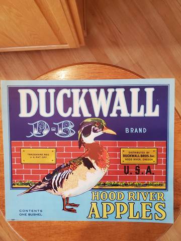 Duckwall  Fruit Crate Label