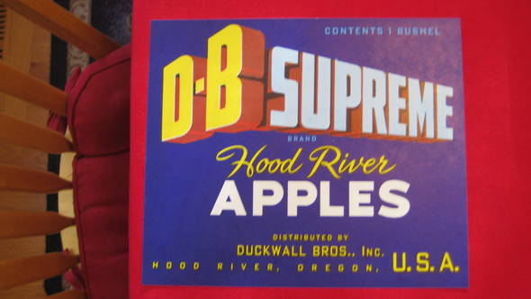 DB Supreme Fruit Crate Label
