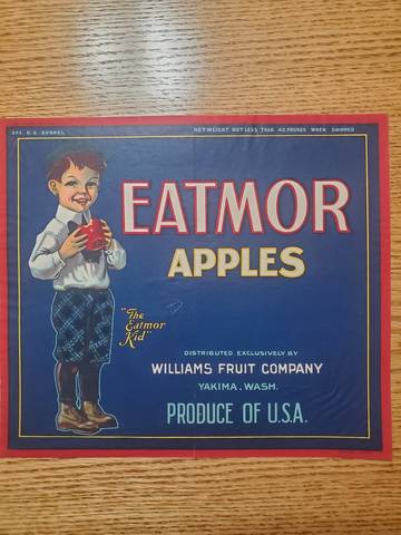Eatmor Produce USA Traung LR Fruit Crate Label
