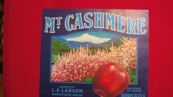 Mt. Cashmere Fruit Crate Label