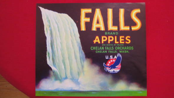Falls Crocker Fruit Crate Label