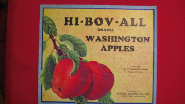 Hi Bov All Fruit Crate Label