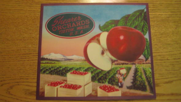 Shearer Orchards Fruit Crate Label