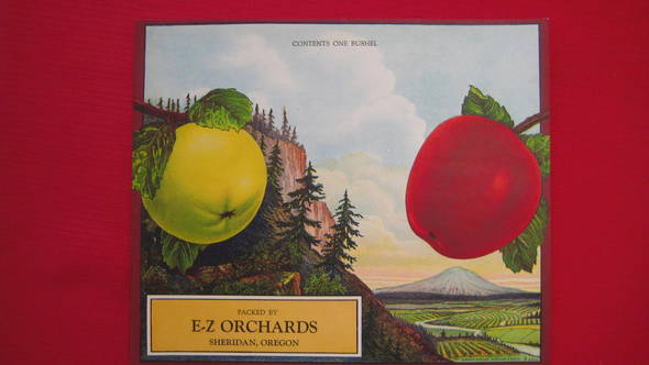 E.Z Orchards Fruit Crate Label