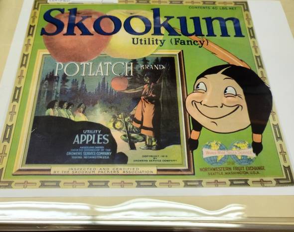 Skookum Potlatch Fruit Crate Label