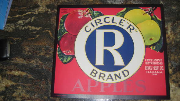 Circle R Fruit Crate Label