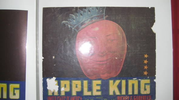 Apple King 4 stars Fruit Crate Label