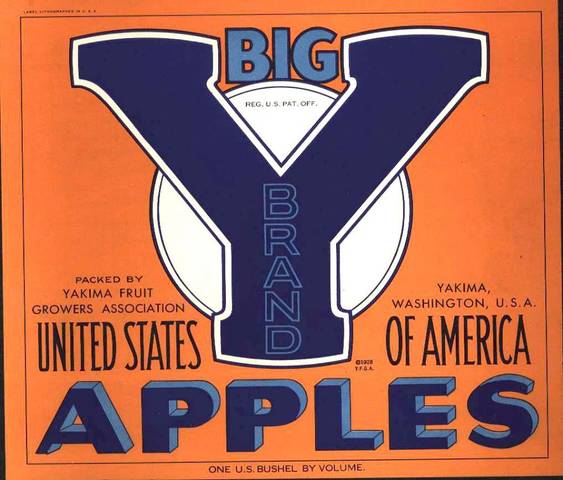 Big Y Fruit Crate Label