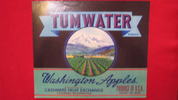 Tumwater Fruit Crate Label