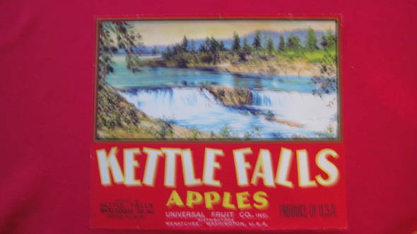 Kettle Falls Fruit Crate Label