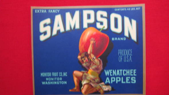 Sampson Fruit Crate Label