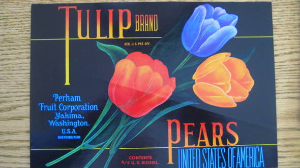 Tulip Fruit Crate Label