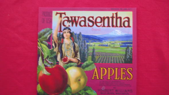 Tawasentha Fruit Crate Label