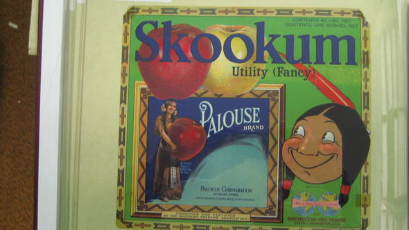 Skookum Palouse Fruit Crate Label