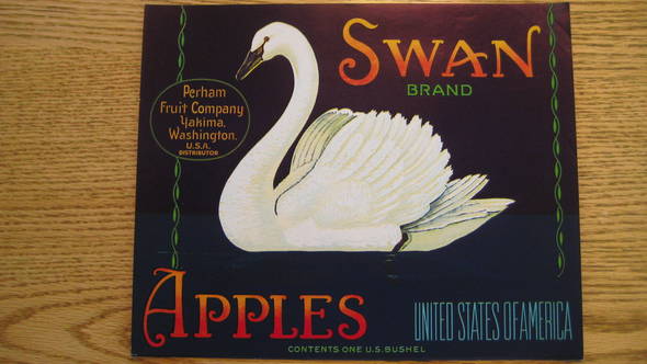 Swan Fruit Crate Label