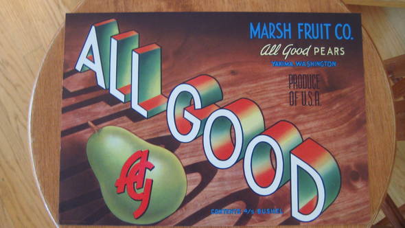 All Good Fruit Crate Label