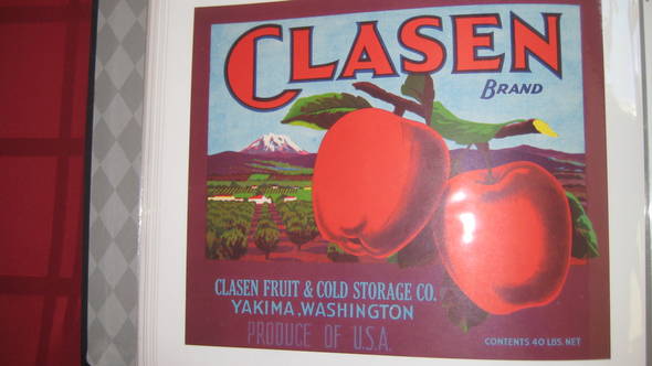 Clasen Fruit Crate Label