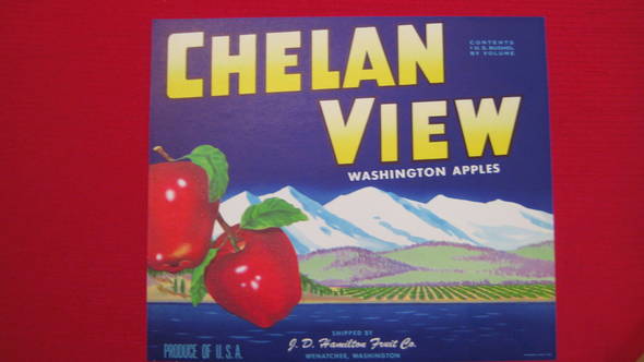 Chelan View Fruit Crate Label