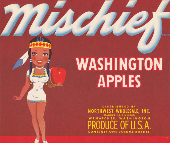 Mischief Fruit Crate Label
