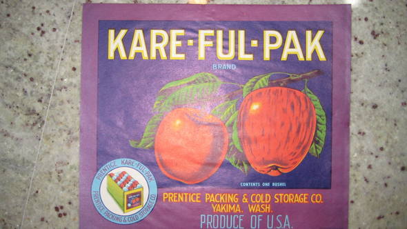 Kare Ful Pak Fruit Crate Label