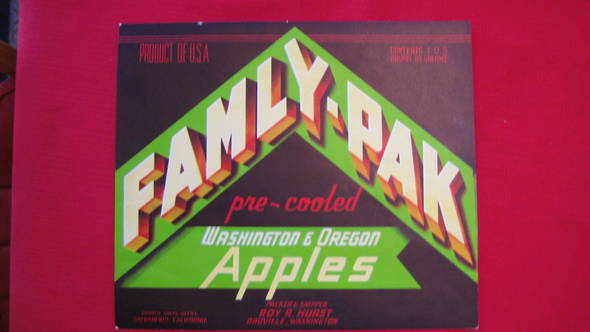 Famly Pak Fruit Crate Label
