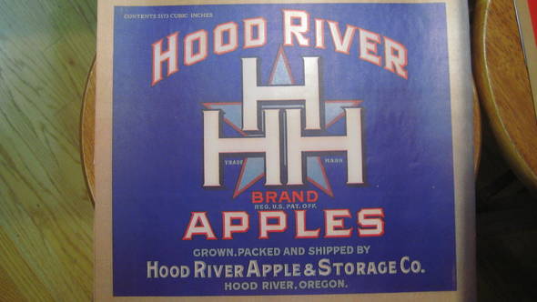 HHH Blue Fruit Crate Label