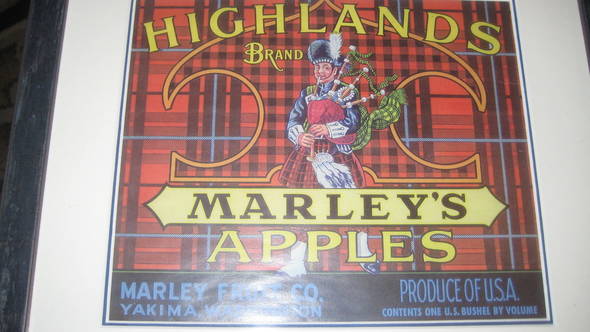 Highlands Red Marley Fruit Fruit Crate Label