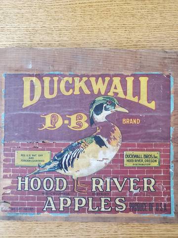 DB Duckwall Brown Brick SD Distributor Fruit Crate Label
