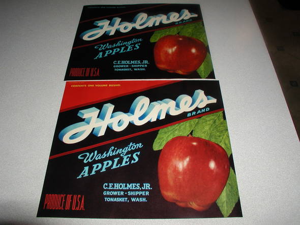 Holmes Fruit Crate Label