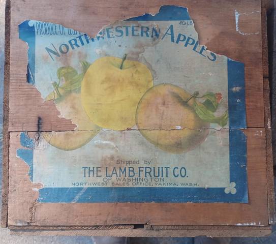 Northwestern Apples 40# Fruit Crate Label