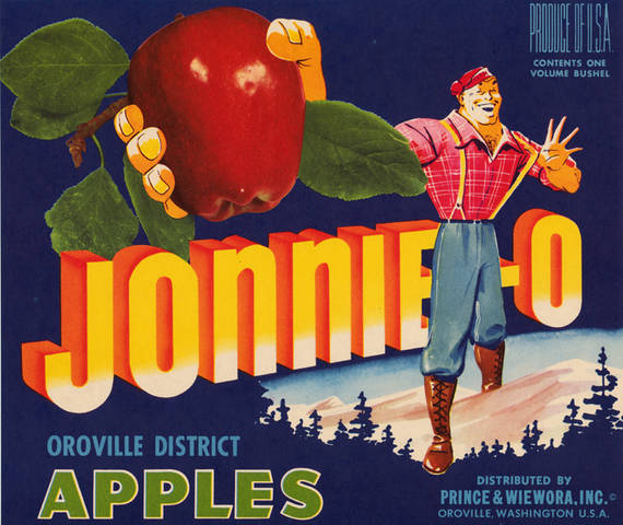 Jonnie-O Fruit Crate Label