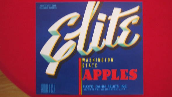 Elite Fruit Crate Label