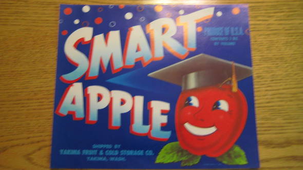 Smart Apple Fruit Crate Label