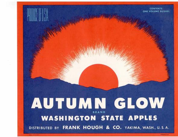 Autumn Glow Fruit Crate Label
