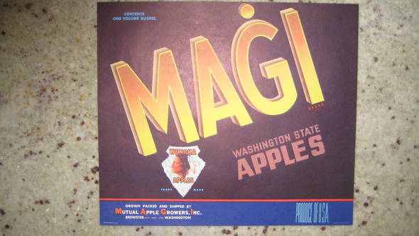 Magi Fruit Crate Label