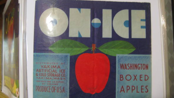 On-Ice Fruit Crate Label