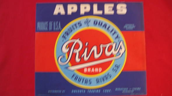 Rivas Fruit Crate Label