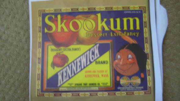 Skookum Kennewick XF 40LBS Fruit Crate Label