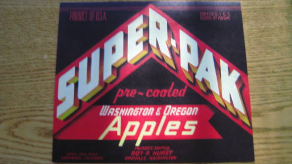 Super Pak Fruit Crate Label