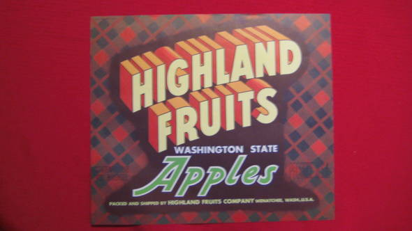 Highland Fruits Fruit Crate Label