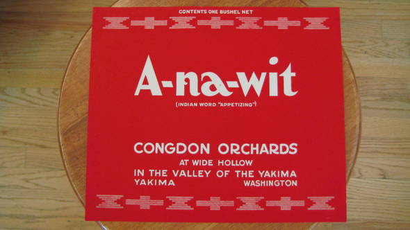 A-na-wit Fruit Crate Label