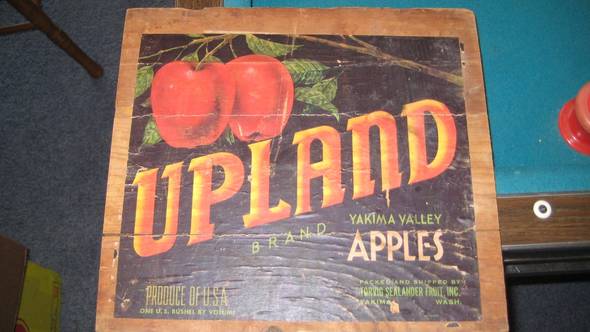 Upland Fruit Crate Label
